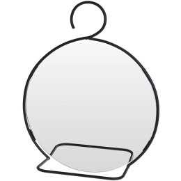 Lustro ścienne na ścianę czarne okrągłe 26cm HOME STYLING COLLECTION 510206-O