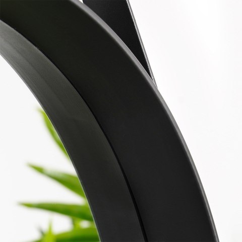 Lustro ścienne na ścianę czarne okrągłe 52cm HOME STYLING COLLECTION 510103