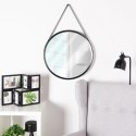 Lustro ścienne na ścianę czarne okrągłe 52cm HOME STYLING COLLECTION 510103