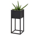 Osłonka na doniczkę na stojaku metalowa czarna 50cm HOME STYLING COLLECTION 330223