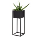 Osłonka na doniczkę na stojaku metalowa czarna 60cm HOME STYLING COLLECTION 330224