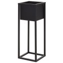 Osłonka na doniczkę na stojaku metalowa czarna 60cm HOME STYLING COLLECTION 330224