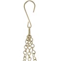 Osłonka na doniczkę wisząca metalowa złota 15cm VILDE 312364-M
