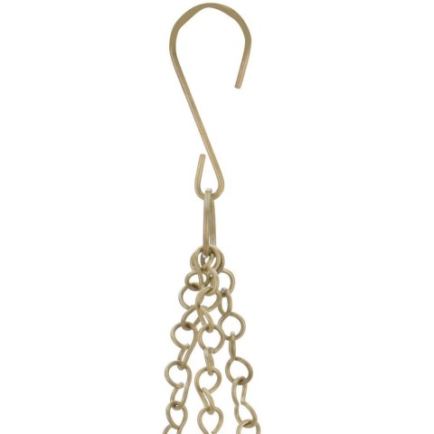 Osłonka na doniczkę wisząca metalowa złota 15cm VILDE 312364-M