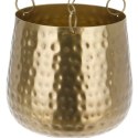 Osłonka na doniczkę wisząca metalowa złota 15cm VILDE 312364-M