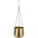 Osłonka na doniczkę wisząca metalowa złota 15cm VILDE 312364-M