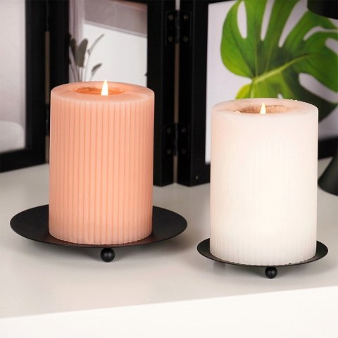 Podstawka pod świece metalowa czarna 12cm HOME STYLING COLLECTION 841862