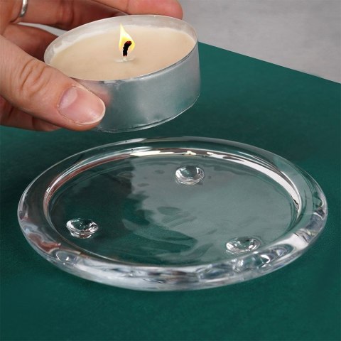 Podstawka pod świece szklana 10cm HOME STYLING COLLECTION 840908