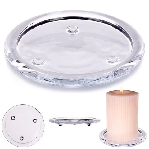 Podstawka pod świece szklana 10cm HOME STYLING COLLECTION 840908