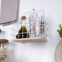 Półka kuchenna metalowa biała do kuchni 21x12.5x24cm EXCELLENT HOUSEWARE 229086