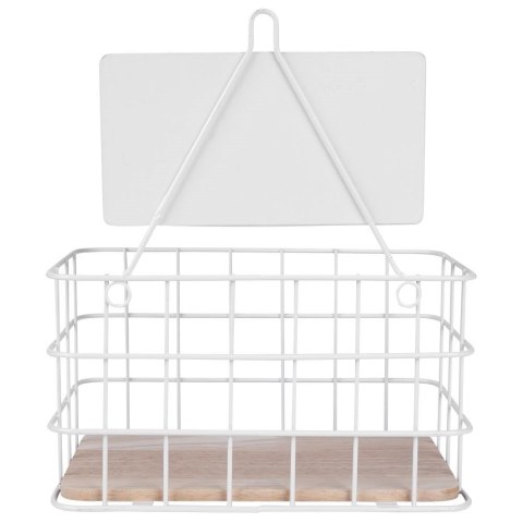 Półka kuchenna metalowa biała do kuchni 21x12.5x24cm EXCELLENT HOUSEWARE 229086