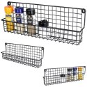 Półka na przyprawy kuchenna metalowa czarna organizer VILDE 229058
