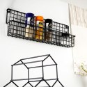 Półka na przyprawy kuchenna metalowa czarna organizer VILDE 229058