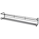 Półka na przyprawy kuchenna organizer metalowa czarna VILDE 229057