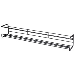 Półka na przyprawy kuchenna organizer metalowa czarna VILDE 229057