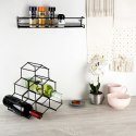 Półka na przyprawy kuchenna organizer metalowa czarna VILDE 229057