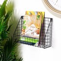 Półka ścienna na ścianę metalowa czarna 33x23x10cm HOME STYLING COLLECTION 530811