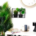 Półka ścienna na ścianę metalowa czarna 33x23x10cm HOME STYLING COLLECTION 530811