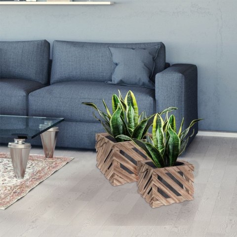 Skrzynka do przechowywania skrzynia pojemnik drewniana 37x37x25.5cm HOME STYLING COLLECTION 312362-D