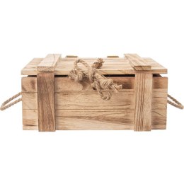 Skrzynka do przechowywania skrzynia pojemnik z pokrywką drewniana 30x21x12cm ORION 731039