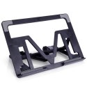 Stojak na tablet tableta czarny uchwyt regulowany 25x18x2cm VILDE 229076