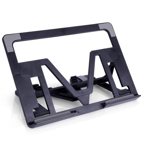Stojak na tablet tableta czarny uchwyt regulowany 25x18x2cm VILDE 229076