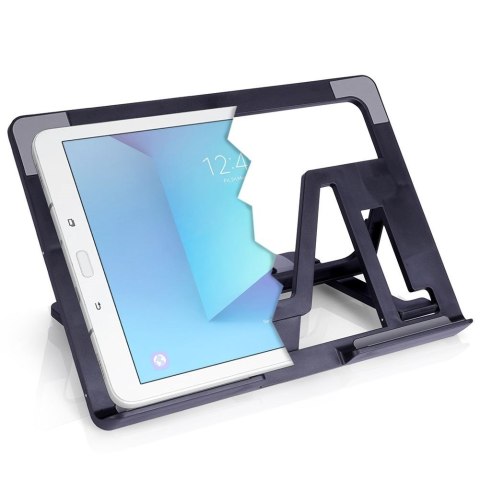 Stojak na tablet tableta czarny uchwyt regulowany 25x18x2cm VILDE 229076