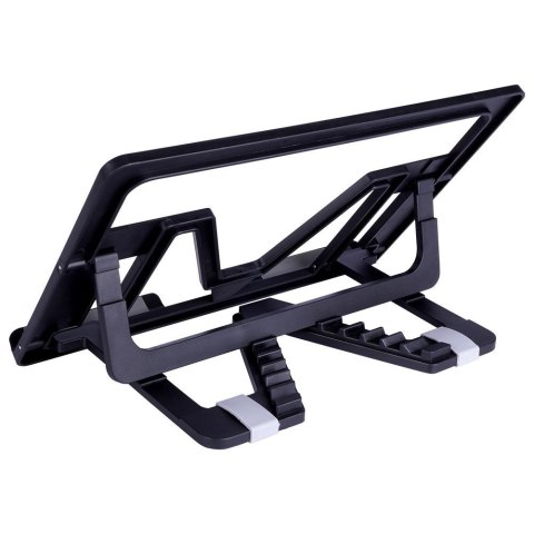 Stojak na tablet tableta czarny uchwyt regulowany 25x18x2cm VILDE 229076