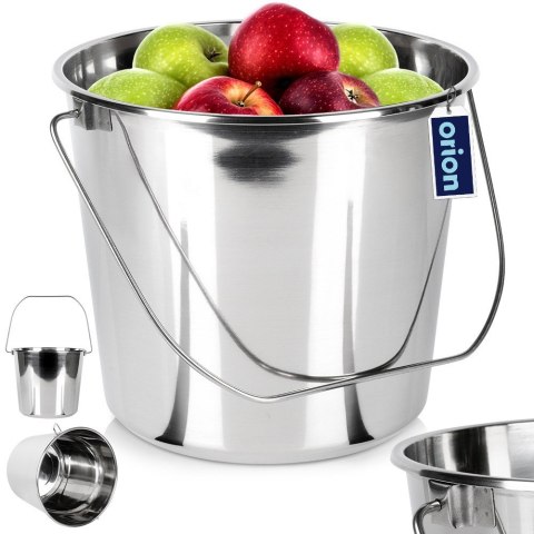 Wiadro do żywności na żywność stalowe nierdzewne 12L ORION 720137