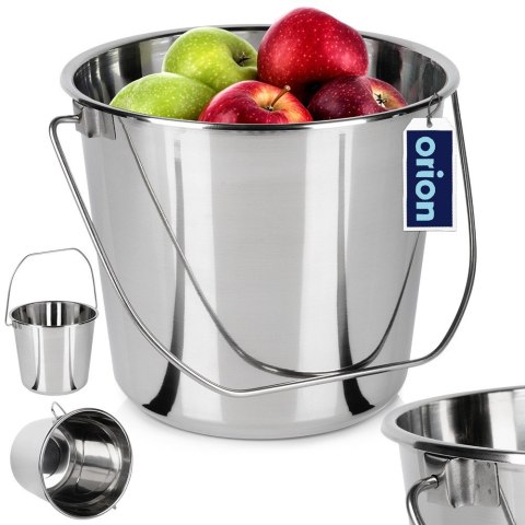 Wiadro do żywności na żywność stalowe nierdzewne 8L ORION 720136