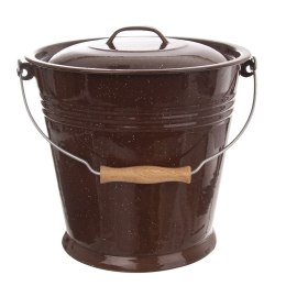 Wiadro do żywności na żywność stalowe nierdzewne brązowe BROWN 10L ORION 720200
