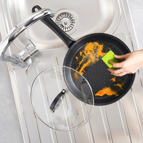 Zestaw garnków garnki stalowe komplet 12 elementów VILDE 199017