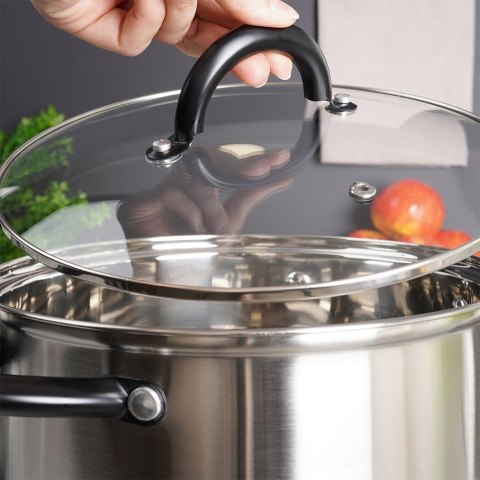 Zestaw garnków garnki stalowe komplet 6 elementów VILDE 199018