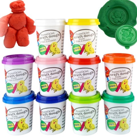 Ciastolina z foremkami 10 sztuk FREE & EASY 489117