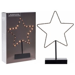 Gwiazda gwiazdka świecąca metalowa czarna 30 LED 34cm HOME STYLING COLLECTION 839081