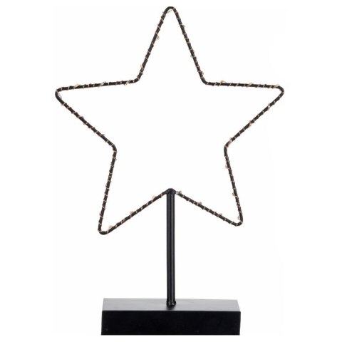 Gwiazda gwiazdka świecąca metalowa czarna 30 LED 34cm HOME STYLING COLLECTION 839081