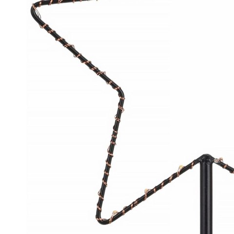 Gwiazda gwiazdka świecąca metalowa czarna 30 LED 34cm HOME STYLING COLLECTION 839081
