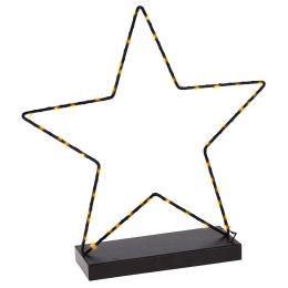 Gwiazda gwiazdka świecąca metalowa czarna 40 LED 40cm HOME STYLING COLLECTION 839071