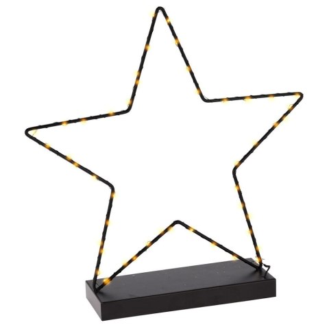 Gwiazda gwiazdka świecąca metalowa czarna 40 LED 40cm HOME STYLING COLLECTION 839071