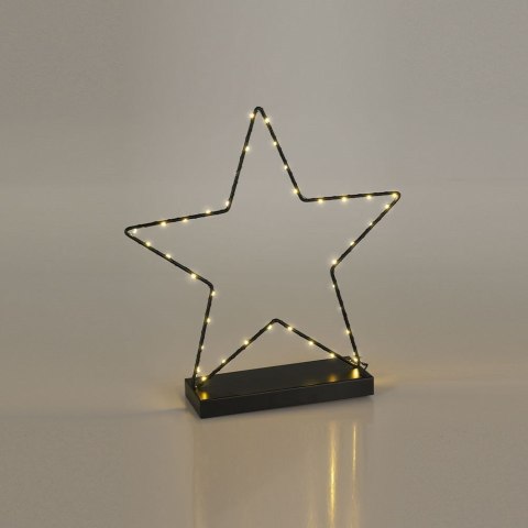 Gwiazda gwiazdka świecąca metalowa czarna 40 LED 40cm HOME STYLING COLLECTION 839071