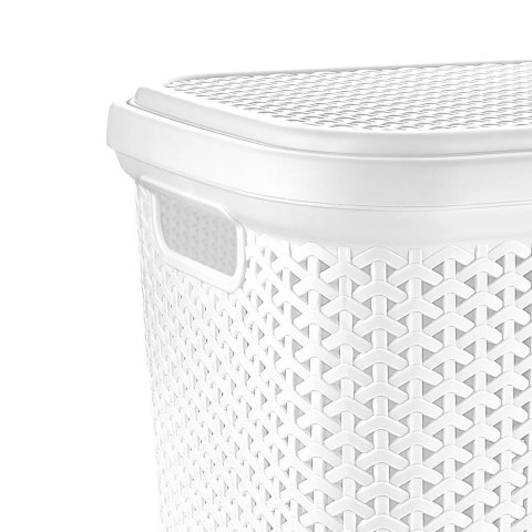 Kosz na pranie plastikowy biały 55L ORION 730539