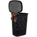 Kosz na pranie plastikowy czarny 60L BATHROOM SOLUTIONS 569367