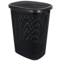 Kosz na pranie plastikowy czarny 60L BATHROOM SOLUTIONS 569367