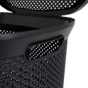 Kosz na pranie plastikowy czarny 60L BATHROOM SOLUTIONS 569367