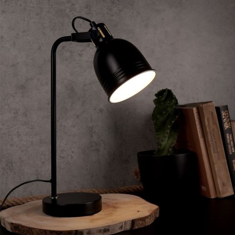 Lampa biurkowa metalowa czarna 41cm LIGHT STYLE LIVING 569317