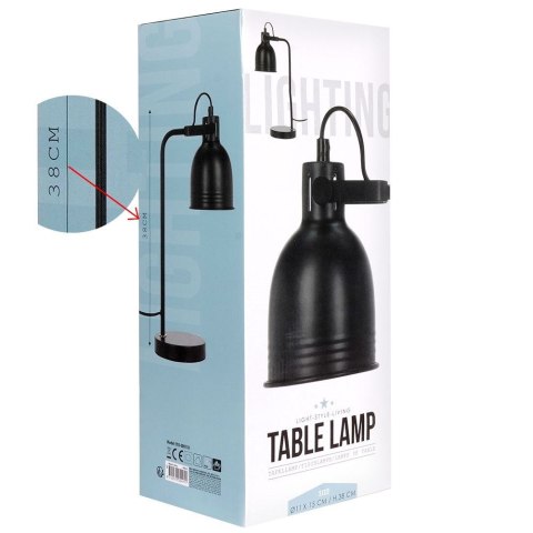 Lampa biurkowa metalowa czarna 41cm LIGHT STYLE LIVING 569317