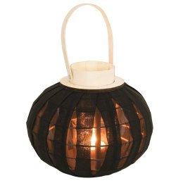 Lampion na świeczkę drewniany czarny 22cm HOME STYLING COLLECTION 569266