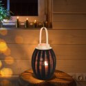 Lampion na świeczkę drewniany czarny 34cm HOME STYLING COLLECTION 569267