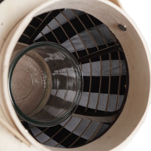 Lampion na świeczkę drewniany czarny 34cm HOME STYLING COLLECTION 569267