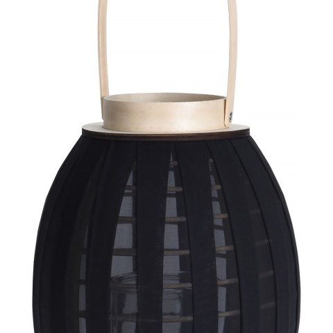 Lampion na świeczkę drewniany czarny 34cm HOME STYLING COLLECTION 569267